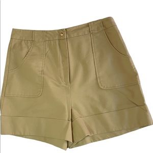 TopShop High Waist Khaki Shorts